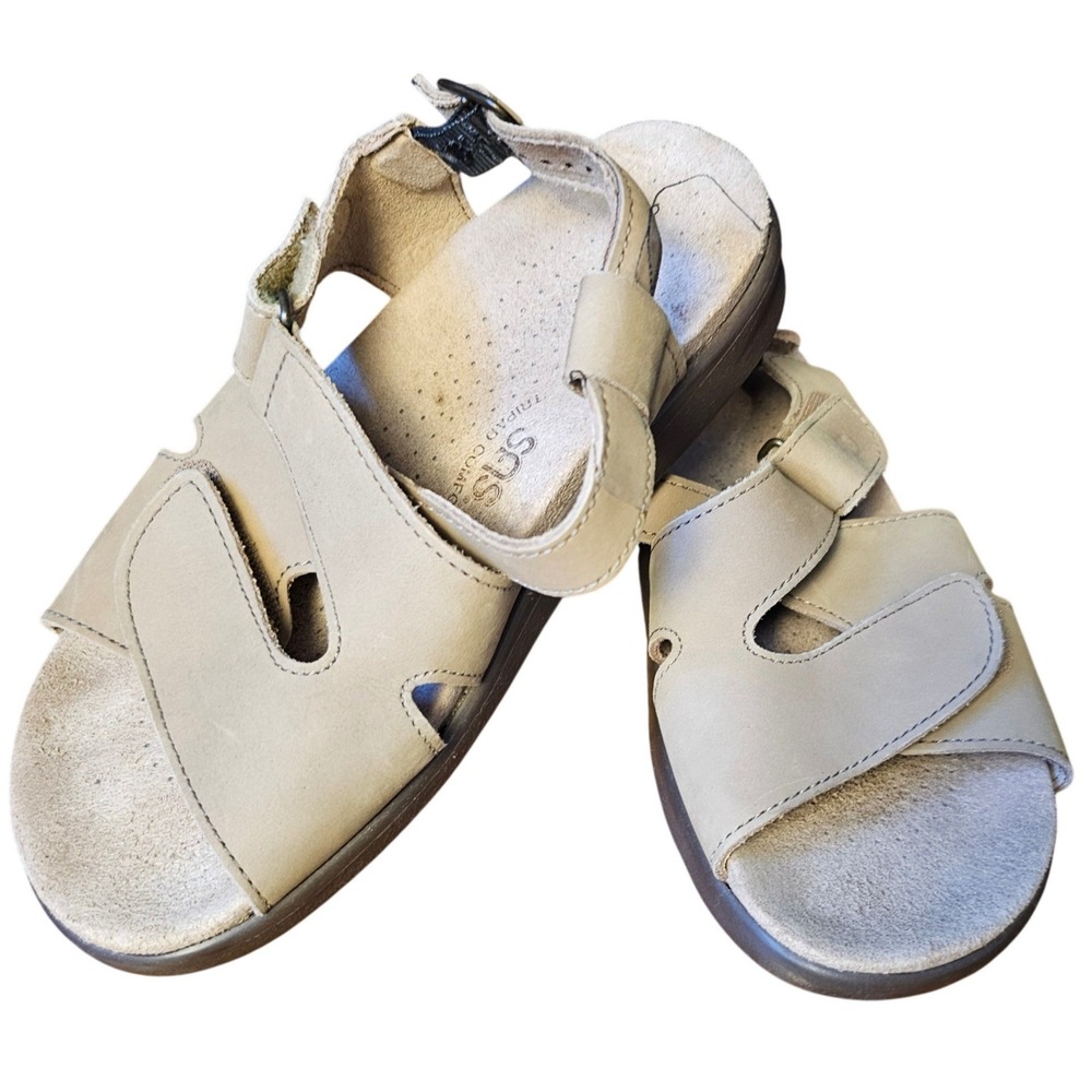 SAS Tripad Comfort Tan Leather Adjustable Strappy Sandals 6.5W 295777